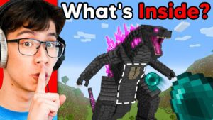 What's Inside Godzilla in Minecraft? - Gameplay, Kingdom Kids Zone, Minecraft - EYstreem