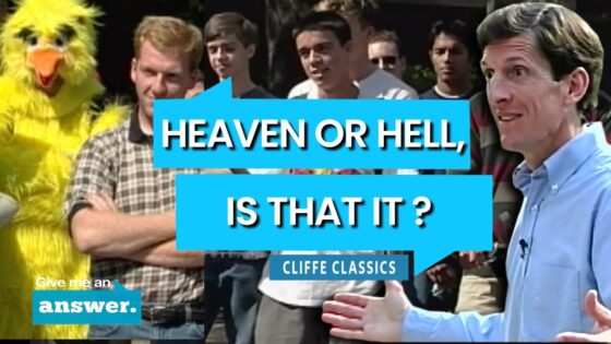 Cliffe Knechtle | "I Didn't Ask For The Choice To Go To Heaven or Hell" | Give Me an Answer - Q&A Sessions, Truth Seekers - Give Me An Answer with Stuart & Cliffe Knechtle