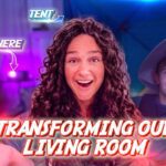 We went camping in our house! | BenQ GP520 4K UHD Projector - Family, Kingdom Kids Zone - The Moore The Merrier Vlogs