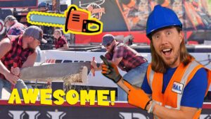 What is a Lumberjack? Handyman Hal meets Real Life Lumber Jacks | Cool Chainsaws | The Awesome Song - Kingdom Kids Zone, Sing With Me - Handyman Hal - Music for Kids