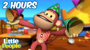 Meet Mike the Messy Monkey | 2 Hours of Full Episodes | Little People – Fisher Price - Kids TV Series, Kingdom Kids Zone - Little People - Fisher Price