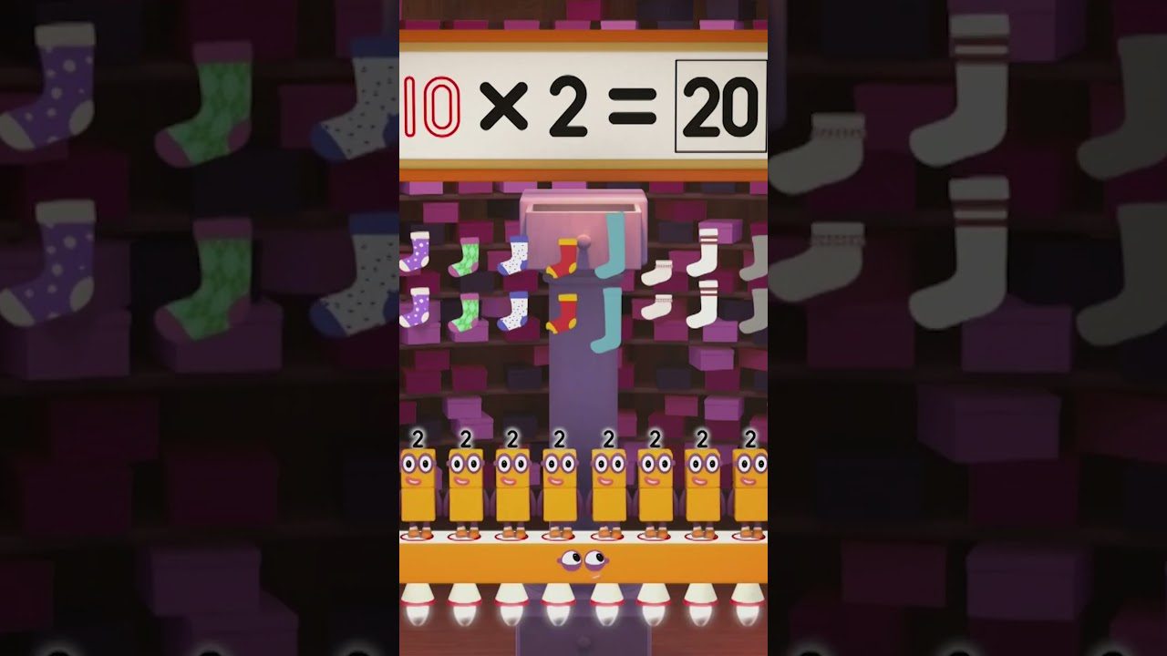 Two Times table – Learn Your Times Tables #2 ✖️ | Counting for Kids | Numberblocks #shorts - Kingdom Kids Zone, Little Learners, Shorts - Numberblocks