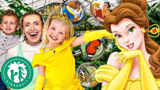 Princess Belle 👑 Butterfly 🦋 Scavenger Hunt with Kid Hub Fit 💪 | Kids Fun Educational Video - Kingdom Kids Zone, Little Learners - Happy Hubbard’s - Educational Videos for Kids