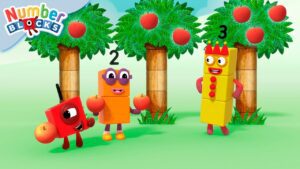 Counting Fruit! 🍎 🍊 🍐 | Patterns and Combinations | Counting for Kids | @Numberblocks - Kingdom Kids Zone, Little Learners - Numberblocks