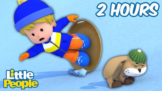 Someone Has Stolen Eddie's Sled | 2 Hours of Full Episodes | Little People – Fisher Price - Kids TV Series, Kingdom Kids Zone - Little People - Fisher Price