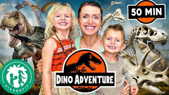 DINOSAURS! 🦖🦕 Educational Videos For Kids | Don’t Stop Digging For Dino Bones! Museum Playground Fun - Kingdom Kids Zone, Little Learners - Happy Hubbard’s - Educational Videos for Kids