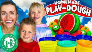 How To Make Homemade Play Dough Kid Friendly Recipe Sensory Play & Learning with Kid Hub Fit - Kingdom Kids Zone, Little Learners - Happy Hubbard’s - Educational Videos for Kids