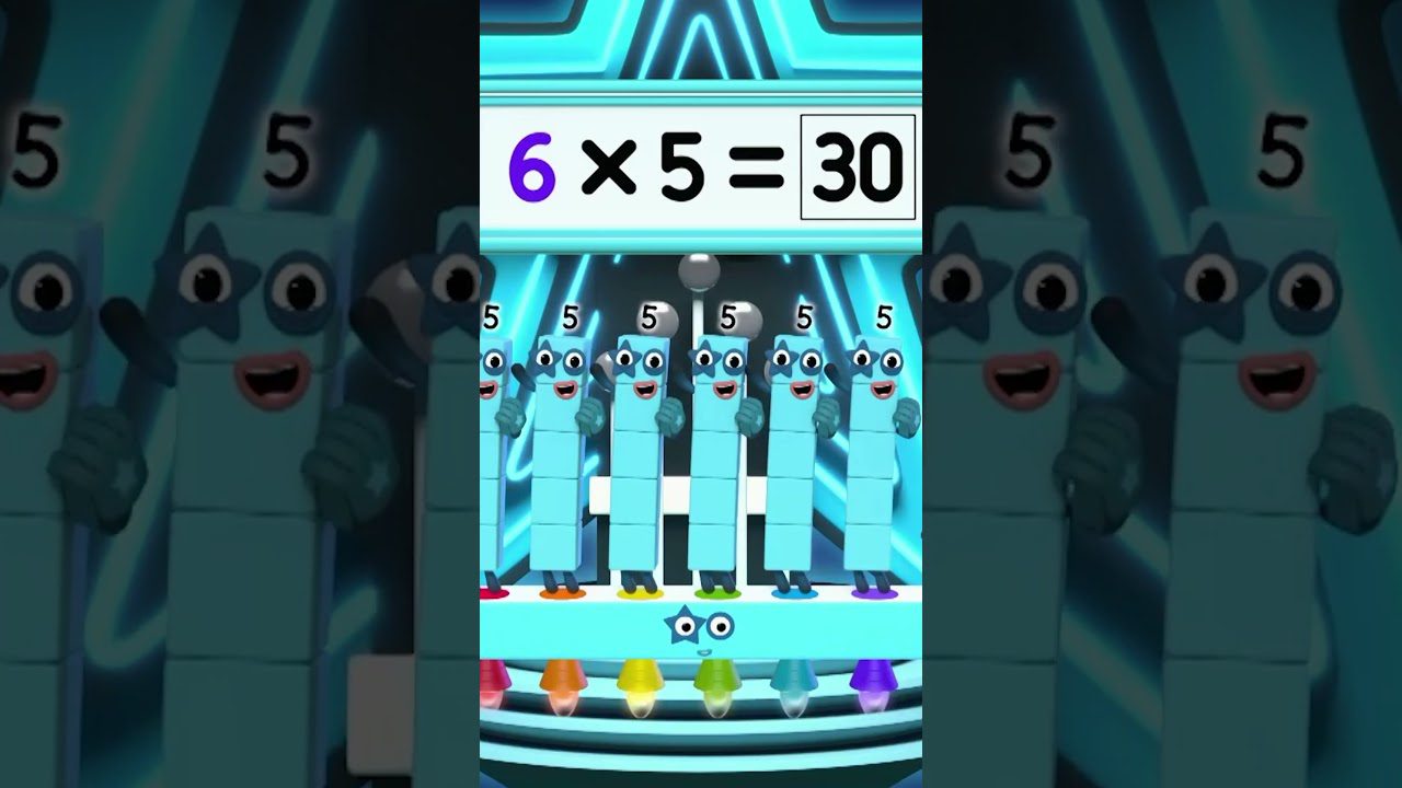 Five Times Table – Learn Your Times Tables #5 ✖️ | Meet Number Five | Numberblocks #shorts - Kingdom Kids Zone, Little Learners, Shorts - Numberblocks