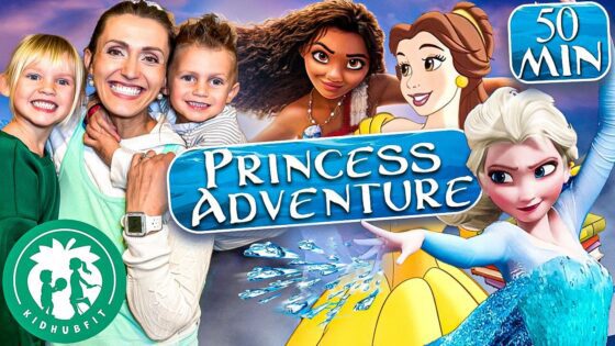 Active Princess Adventures with Moana, Elsa, and Belle! 👑 Kids Exercise Games 💪 Fun Disney Workout! - Kingdom Kids Zone, Little Learners - Happy Hubbard’s - Educational Videos for Kids
