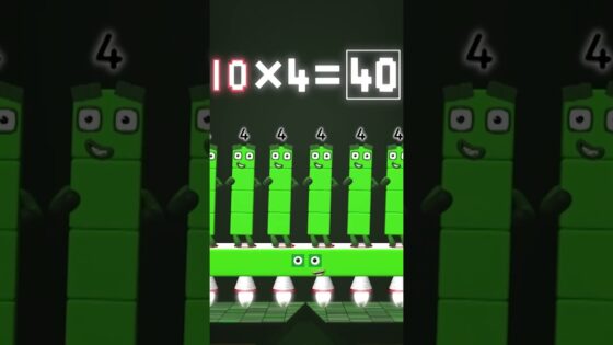 Four Times Table – Learn Your Times Tables #4 ✖️ | Meet Number Four | Numberblocks #shorts - Kingdom Kids Zone, Little Learners, Shorts - Numberblocks