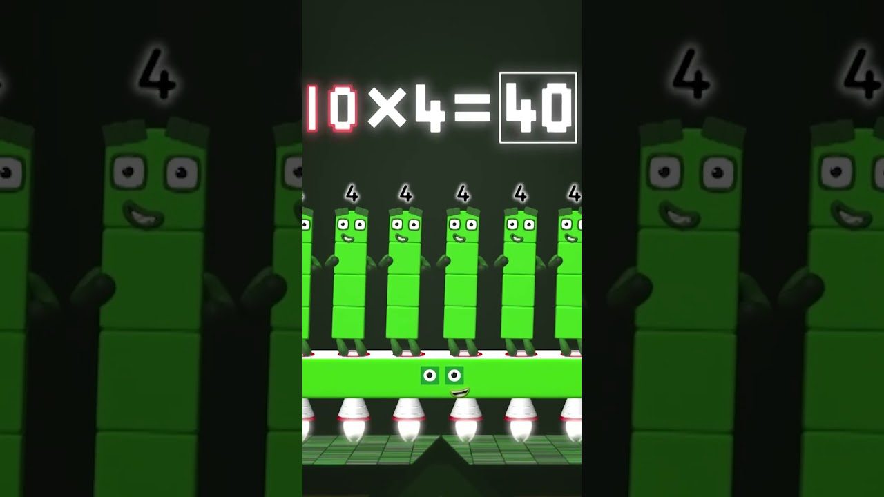 Four Times Table – Learn Your Times Tables #4 ✖️ | Meet Number Four | Numberblocks #shorts - Kingdom Kids Zone, Little Learners, Shorts - Numberblocks