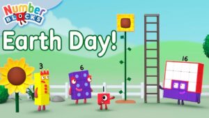 🌍 Earth Day Delights with Numberblock Four 🟩 | Counting for Kids | @Numberblocks - Kingdom Kids Zone, Little Learners - Numberblocks