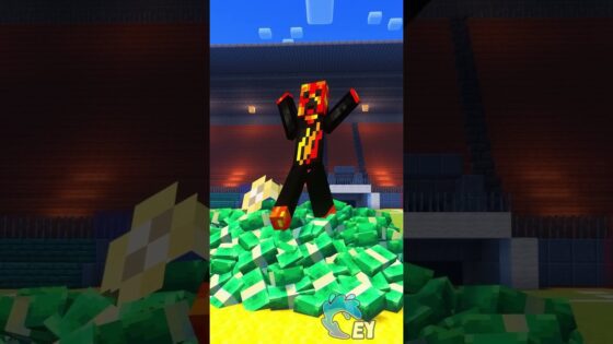Who Can Throw the Farthest in Minecraft? - Gameplay, Kingdom Kids Zone, Minecraft - EYstreem