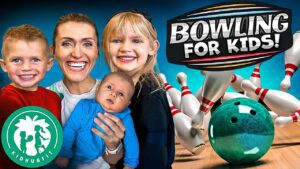 Kids Try Bowling for the First Time! 🤩🎳 Educational Video + Family Fun! Bowling for Kids! Lane BTS! - Kingdom Kids Zone, Little Learners - Happy Hubbard’s - Educational Videos for Kids