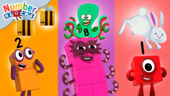 🦋 10 Awesome Animals! 🐜 | Learning for Kids | Counting Made Easy | @Numberblocks - Kingdom Kids Zone, Little Learners - Numberblocks