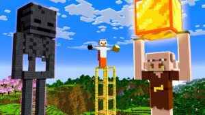 I Turned Mob Statues into Mob Farms - Gameplay, Kingdom Kids Zone, Minecraft - CringyGull
