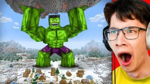How Big Can Hulk Get? - Gameplay, Kingdom Kids Zone, Minecraft - EYstreem
