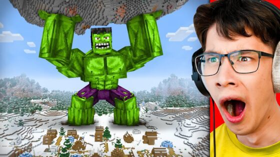 How Big Can Hulk Get? - Gameplay, Kingdom Kids Zone, Minecraft - EYstreem