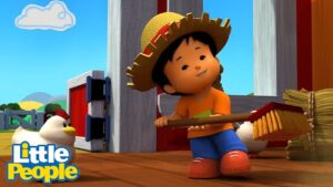 Leaning The Importance of Cleaning Up | Preschool Learning | Little People – Fisher Price - Kids TV Series, Kingdom Kids Zone - Little People - Fisher Price