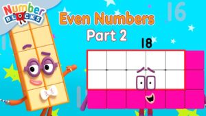 All Things Even! | Even Numbers – Part 2 🟢🟣🟠 | Counting 1 to 20 for Kids | @Numberblocks - Kingdom Kids Zone, Little Learners - Numberblocks