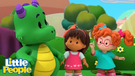 Mia Meets a Young Dragon | 2 Hours of Preschool Learning | Little People – Fisher Price - Kids TV Series, Kingdom Kids Zone - Little People - Fisher Price