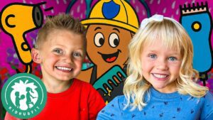 First Haircut For Kids!✂️ Fun & Educational Video with Aurie & Zane💈Boy & Girl Haircuts! Barbor Shop - Kingdom Kids Zone, Little Learners - Happy Hubbard’s - Educational Videos for Kids