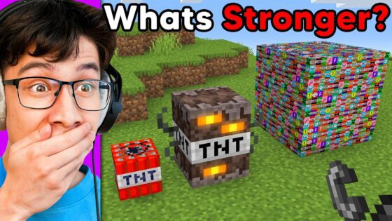 Which TNT is Stronger? - Gameplay, Kingdom Kids Zone, Minecraft - EYstreem