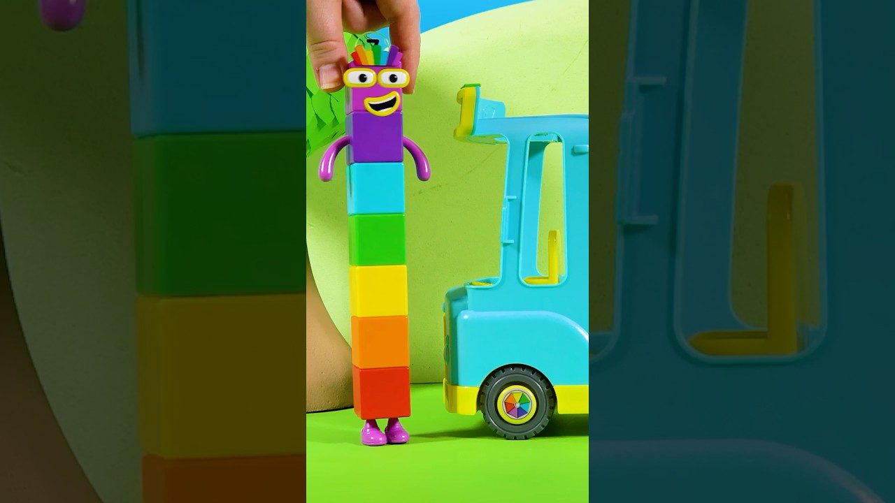 🚌 Choo-choo! All Aboard the Rainbow Bus 🌈 | Counting for Kids | @numberblocks #shorts - Kingdom Kids Zone, Little Learners, Shorts - Numberblocks