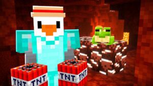 Upgrading my Forever World (the frog is a figment of my imagination he isn't actually there) - Gameplay, Kingdom Kids Zone, Minecraft - CringyGull