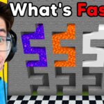 Which is Faster in Minecraft? - Gameplay, Kingdom Kids Zone, Minecraft - EYstreem