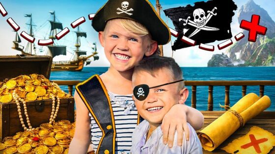 🏴‍☠️Pirate Treasure Hunt for Kids!💰Outdoor Family Adventure + Educational Video + Learn Through Play - Kingdom Kids Zone, Little Learners - Happy Hubbard’s - Educational Videos for Kids