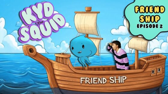Learn to make Friends | Friendship, Caring & Sharing | "The Friend Ship" with Kyd the Squid - Kingdom Kids Zone, Little Learners - Kyd the Squid