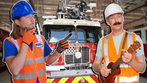 🚒FIRE Truck Song for Kids 🔥🎵 Handyman Hal and Cool Chris Songs for Kids - Kingdom Kids Zone, Sing With Me - Handyman Hal - Music for Kids