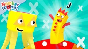 Three Times Tables! β Multiplication Challenge #3 βοΈ | Math Cartoons for Kids | @Numberblocks - Kingdom Kids Zone, Little Learners - Numberblocks