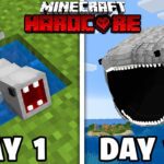 I Survived 100 Days as The BLOOP in Minecraft - Gameplay, Kingdom Kids Zone, Minecraft - EYstreem