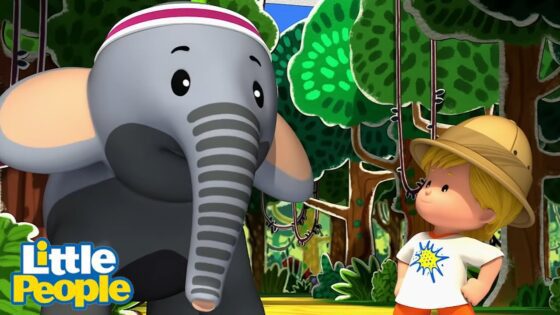 Eddie and his elephant friend get lost | 1 Hour of Preschool Learning | Little People Fisher Price - Kids TV Series, Kingdom Kids Zone - Little People - Fisher Price