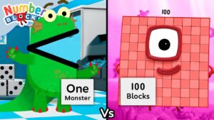 Numberblocks vs Monsters! 👾 | Learn to Count for Kids | @Numberblocks - Kingdom Kids Zone, Little Learners - Numberblocks
