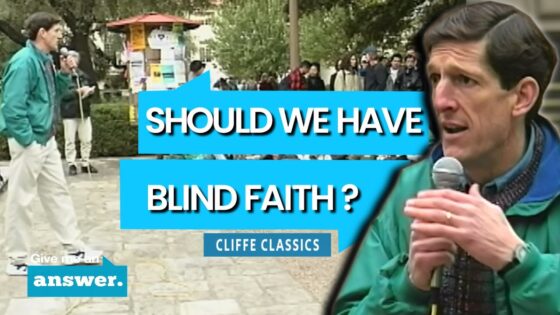 Cliffe Knechtle | Is It Good To Have Blind Faith? | Give Me an Answer - Q&A Sessions, Truth Seekers - Give Me An Answer with Stuart & Cliffe Knechtle