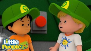 Koby and Eddie Recycle for the Animals | Preschool Learning | Little People – Fisher Price - Kids TV Series, Kingdom Kids Zone - Little People - Fisher Price