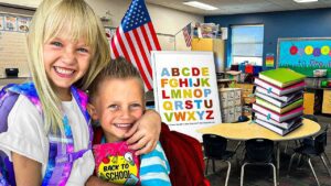 📚🍎 Preschool & Kindergarten Back To School! What To Expect! Kids First Day of School Classroom Tour - Kingdom Kids Zone, Little Learners - Happy Hubbard’s - Educational Videos for Kids