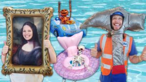 Halloween Pool Party with Handyman Hal | Skeletons are Awesome! - Kingdom Kids Zone, Sing With Me - Handyman Hal - Music for Kids