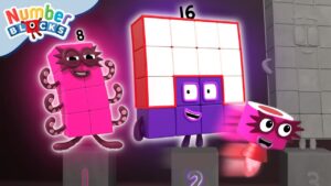 Eight Times Tables! – Multiplication Challenge #8 ✖️ | Learn to Count for Kids | @Numberblocks - Kingdom Kids Zone, Little Learners - Numberblocks