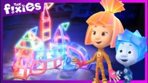 The Construction Set – The Fixies | Nolik and Simka are excited to play in the castle! - Kingdom Kids Zone, Little Learners - The Fixies
