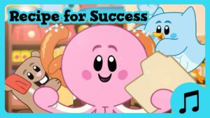 Recipe for Success Sing-Along Song 🎂🎵 Luna Chip & Inkie Fun Kids Music Video 🌲 - Kids (0-5), Kingdom Kids Zone - Luna, Chip & Inkie