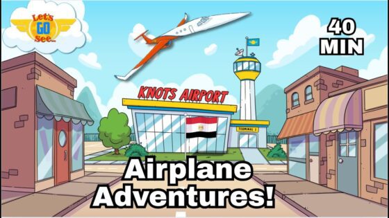 Junior Jets Take Off for an Egyptian Pyramid Quest! ✈️ Let’s Go See the world together 🌍. - Kingdom Kids Zone, Little Learners - Let's Go See