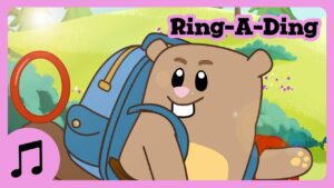 Ring-A-Ding Sing-Along Song ⭕🎵 Luna Chip & Inkie 🌲 Fun Songs for Kids - Kids (0-5), Kingdom Kids Zone - Luna, Chip & Inkie