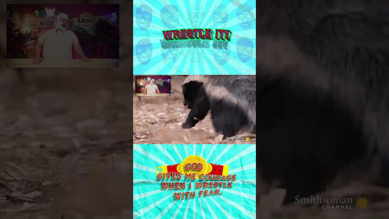 Honey Badger vs Snake Wrestle It Ep 1 - Kingdom Kids Zone, Shorts, Shows - The LKIDS Show
