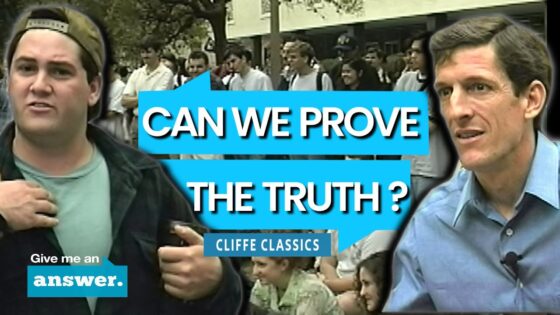 Cliffe Knechtle | Can We Prove What We Are Living For Is True? | Give Me an Answer - Q&A Sessions, Truth Seekers - Give Me An Answer with Stuart & Cliffe Knechtle