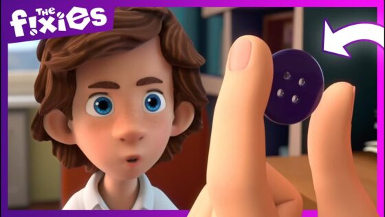 The Button – The Fixies | Can Tom Thomas sew the button back on? Katya doesn't think so! - Kingdom Kids Zone, Little Learners - The Fixies