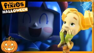 Toola is TERRIFIED of this creepy doll. Can it really talk? ๐ | The Fixies Halloween - Kingdom Kids Zone, Little Learners - The Fixies